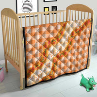 Orange Hawaii Palaka Quilt Hawaiian Ilima Lei