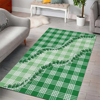 Green Hawaii Palaka Area Rug Hawaiian Pikake Lei
