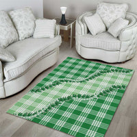 Green Hawaii Palaka Area Rug Hawaiian Pikake Lei