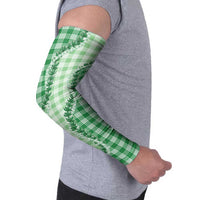Green Hawaii Palaka Arm Sleeves Hawaiian Pikake Lei
