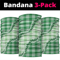 Green Hawaii Palaka Neck Gaiter Hawaiian Pikake Lei