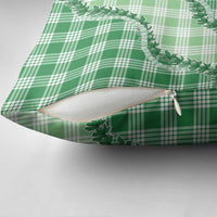 Green Hawaii Palaka Pillow Cover Hawaiian Pikake Lei LT05 - Polynesian Pride