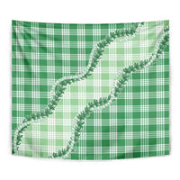 Green Hawaii Palaka Tapestry Hawaiian Pikake Lei