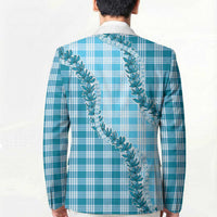 Blue Hawaii Palaka Blazer Hawaiian Pikake Lei LT05 - Polynesian Pride