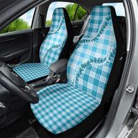 Blue Hawaii Palaka Car Seat Cover Hawaiian Pikake Lei LT05 - Polynesian Pride