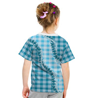 Blue Hawaii Palaka Kid T Shirt Hawaiian Pikake Lei