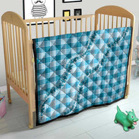 Blue Hawaii Palaka Quilt Hawaiian Pikake Lei