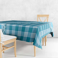 Blue Hawaii Palaka Tablecloth Hawaiian Pikake Lei
