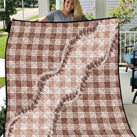 Beige Hawaii Palaka Quilt Hawaiian Pikake Lei LT05 Beige - Polynesian Pride