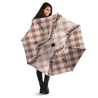 Beige Hawaii Palaka Umbrella Hawaiian Pikake Lei