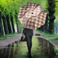 Beige Hawaii Palaka Umbrella Hawaiian Pikake Lei