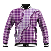 Violet Hawaii Palaka Baseball Jacket Hawaiian Pikake Lei LT05 Unisex Violet - Polynesian Pride