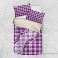 Violet Hawaii Palaka Bedding Set Hawaiian Pikake Lei LT05 US Twin 172cm x 218cm Violet - Polynesian Pride