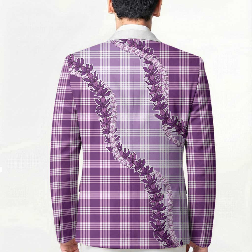Violet Hawaii Palaka Blazer Hawaiian Pikake Lei LT05 - Polynesian Pride