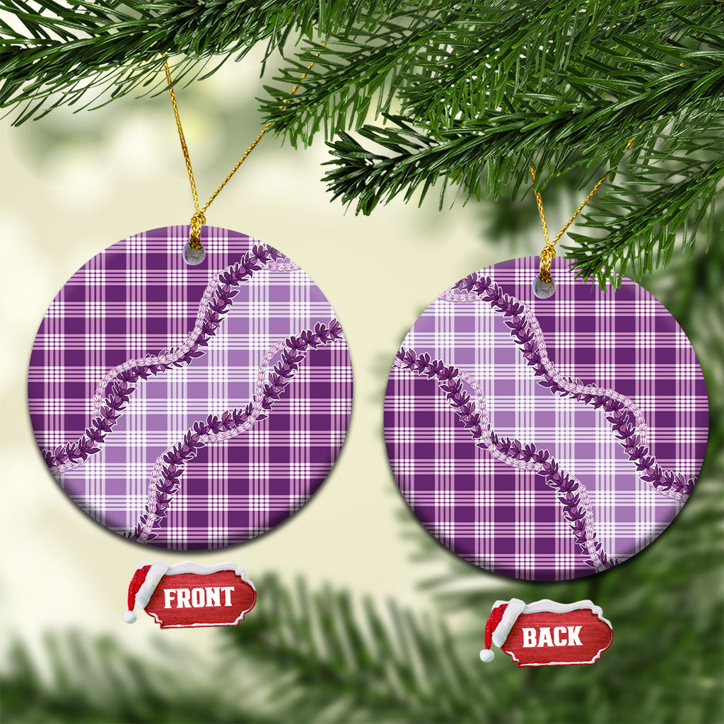 Violet Hawaii Palaka Ceramic Ornament Hawaiian Pikake Lei