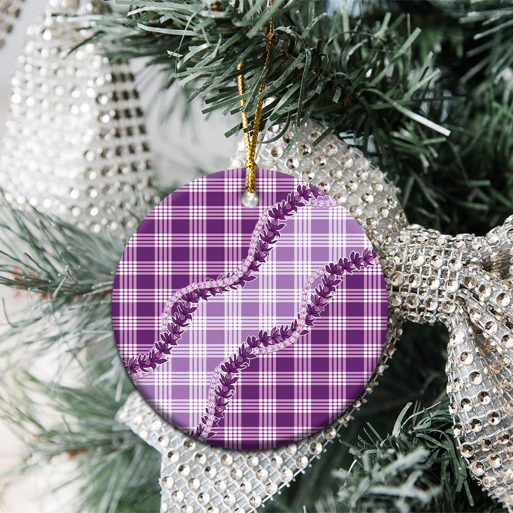 Violet Hawaii Palaka Ceramic Ornament Hawaiian Pikake Lei