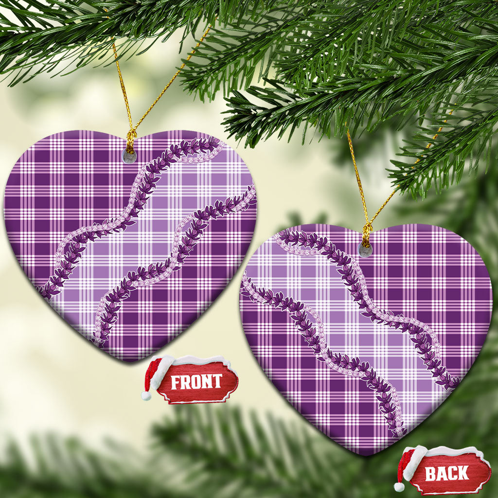 Violet Hawaii Palaka Ceramic Ornament Hawaiian Pikake Lei