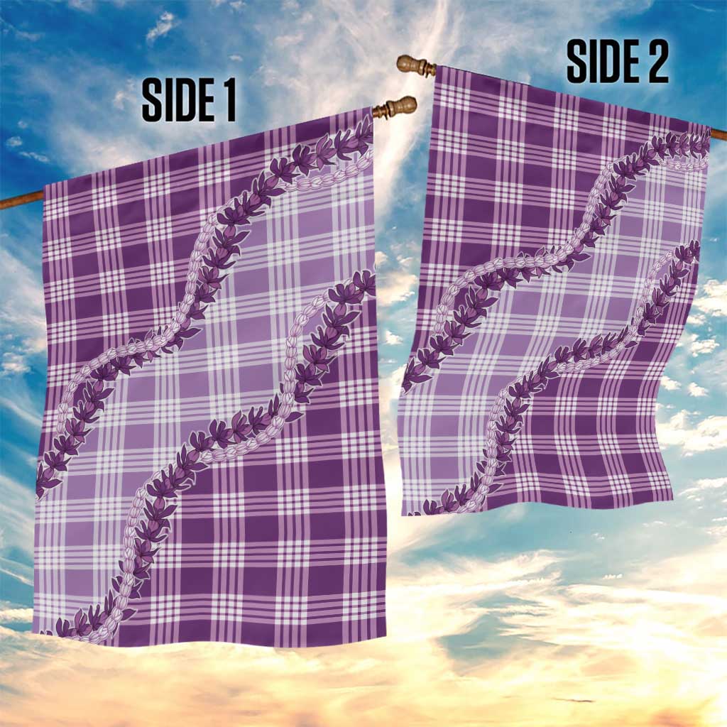 Violet Hawaii Palaka Garden Flag Hawaiian Pikake Lei LT05 - Polynesian Pride