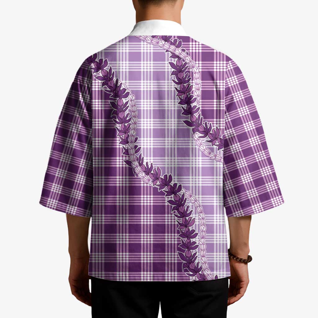 Violet Hawaii Palaka Kimono Hawaiian Pikake Lei LT05 - Polynesian Pride