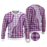Violet Hawaii Palaka Ugly Christmas Sweater Hawaiian Pikake Lei