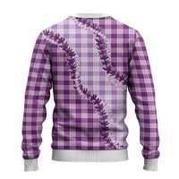Violet Hawaii Palaka Ugly Christmas Sweater Hawaiian Pikake Lei