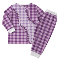 Violet Hawaii Palaka Christmas Pajama Set Hawaiian Pikake Lei