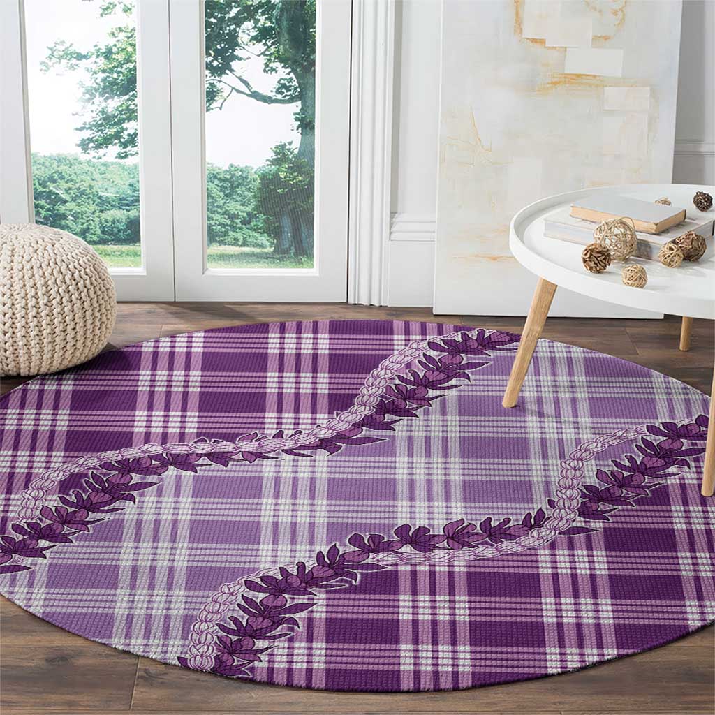 Violet Hawaii Palaka Round Carpet Hawaiian Pikake Lei LT05 - Polynesian Pride