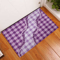 Violet Hawaii Palaka Rubber Doormat Hawaiian Pikake Lei LT05 - Polynesian Pride