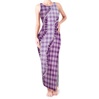 Violet Hawaii Palaka Tank Maxi Dress Hawaiian Pikake Lei LT05 Women Violet - Polynesian Pride