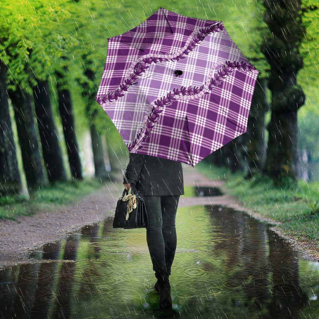 Violet Hawaii Palaka Umbrella Hawaiian Pikake Lei
