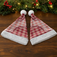 Red Hawaii Palaka Christmas Santa Hat Hawaiian Pikake Lei