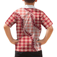 Red Hawaii Palaka Hawaiian Shirt Hawaiian Pikake Lei LT05 - Polynesian Pride