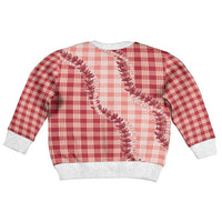 Red Hawaii Palaka Kid Ugly Christmas Sweater Hawaiian Pikake Lei LT05 - Polynesian Pride