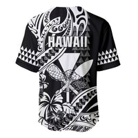 Hawaii Maui Upena Kiloi Baseball Jersey Kakau Tribal Pattern Black Version