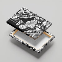 Hawaii Maui Upena Kiloi Canvas Wall Art Kakau Tribal Pattern Black Version