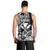 Hawaii Maui Upena Kiloi Men Tank Top Kakau Tribal Pattern Black Version