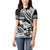 Hawaii Maui Upena Kiloi Women Polo Shirt Kakau Tribal Pattern Black Version