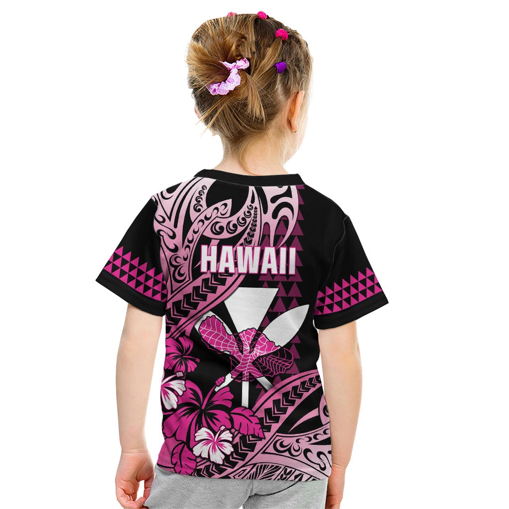 Hawaii Maui Upena Kiloi Kid T Shirt Kakau Tribal Pattern Pink Version