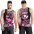 Hawaii Maui Upena Kiloi Men Tank Top Kakau Tribal Pattern Pink Version