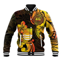 Personalised Kiribati Independence Day Baseball Jacket 46th Anniversary LT05 Unisex Yellow - Polynesian Pride