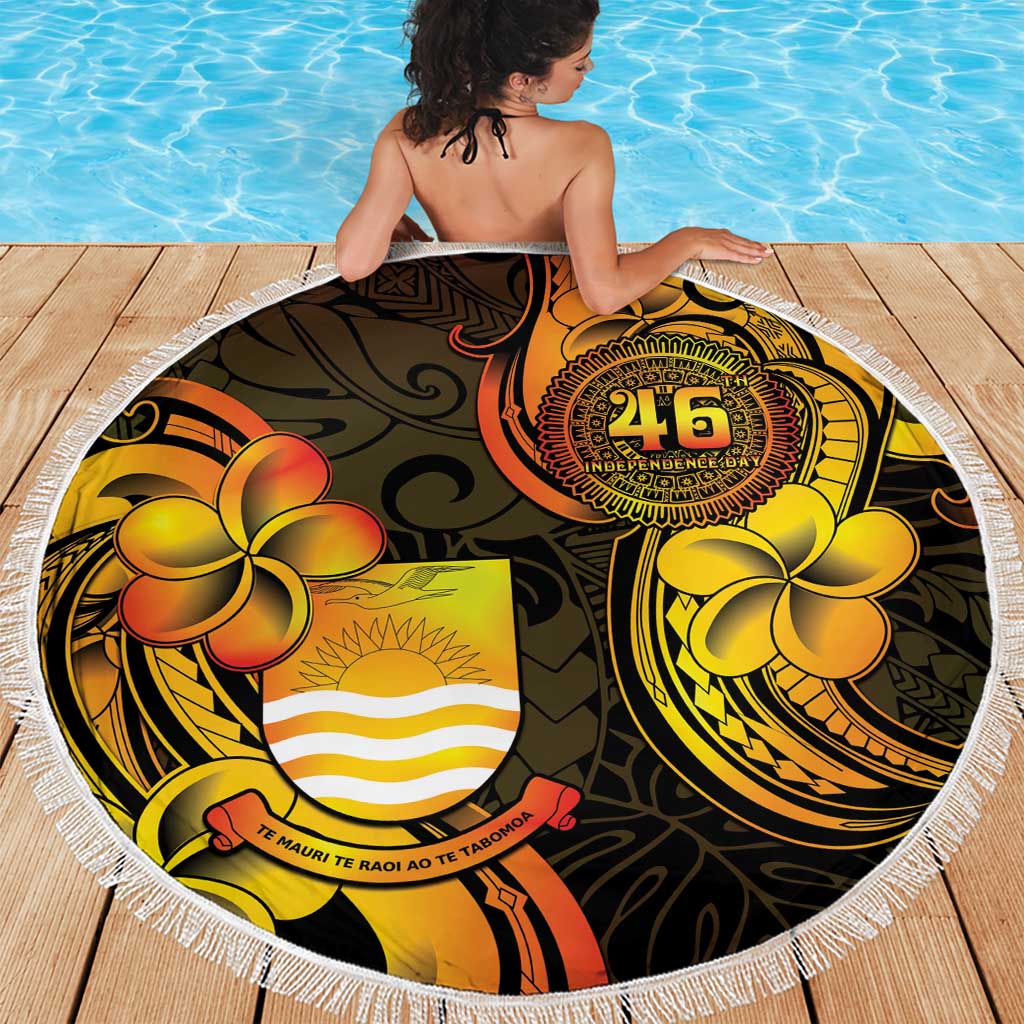 Personalised Kiribati Independence Day Beach Blanket 46th Anniversary LT05 - Polynesian Pride