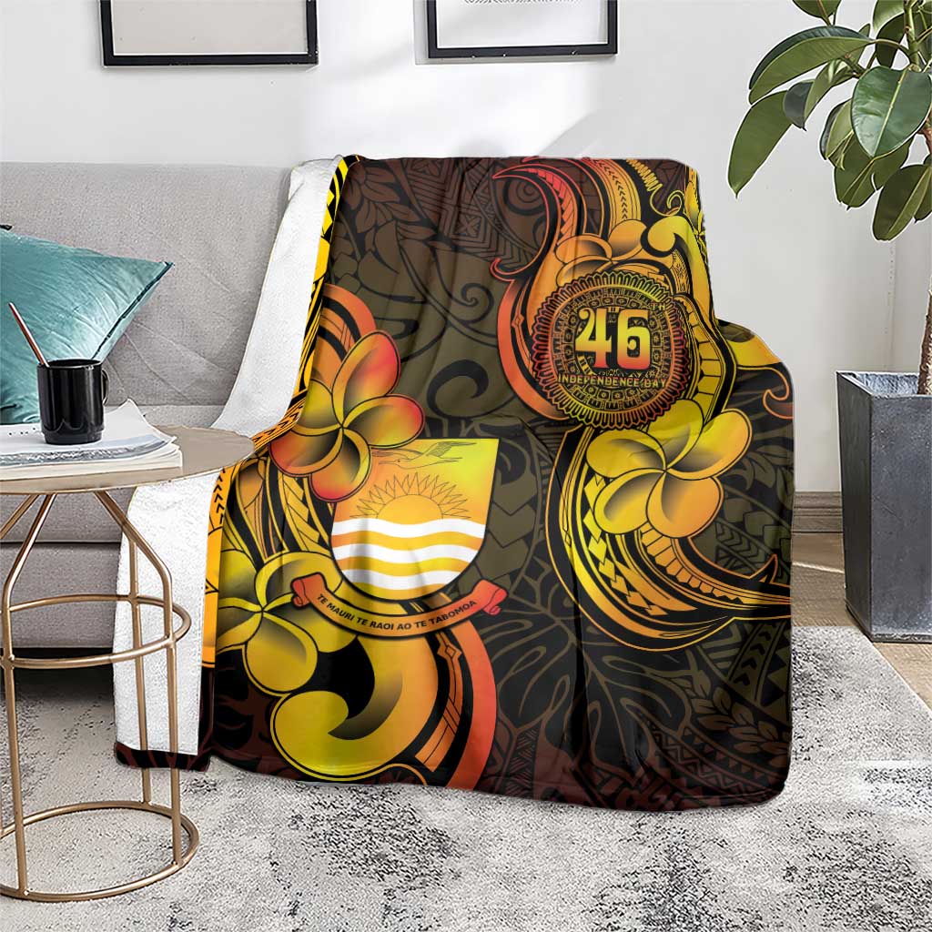 Personalised Kiribati Independence Day Blanket 46th Anniversary LT05 - Polynesian Pride