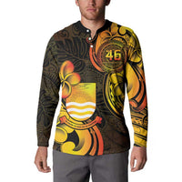 Personalised Kiribati Independence Day Button Sweatshirt 46th Anniversary LT05 - Polynesian Pride