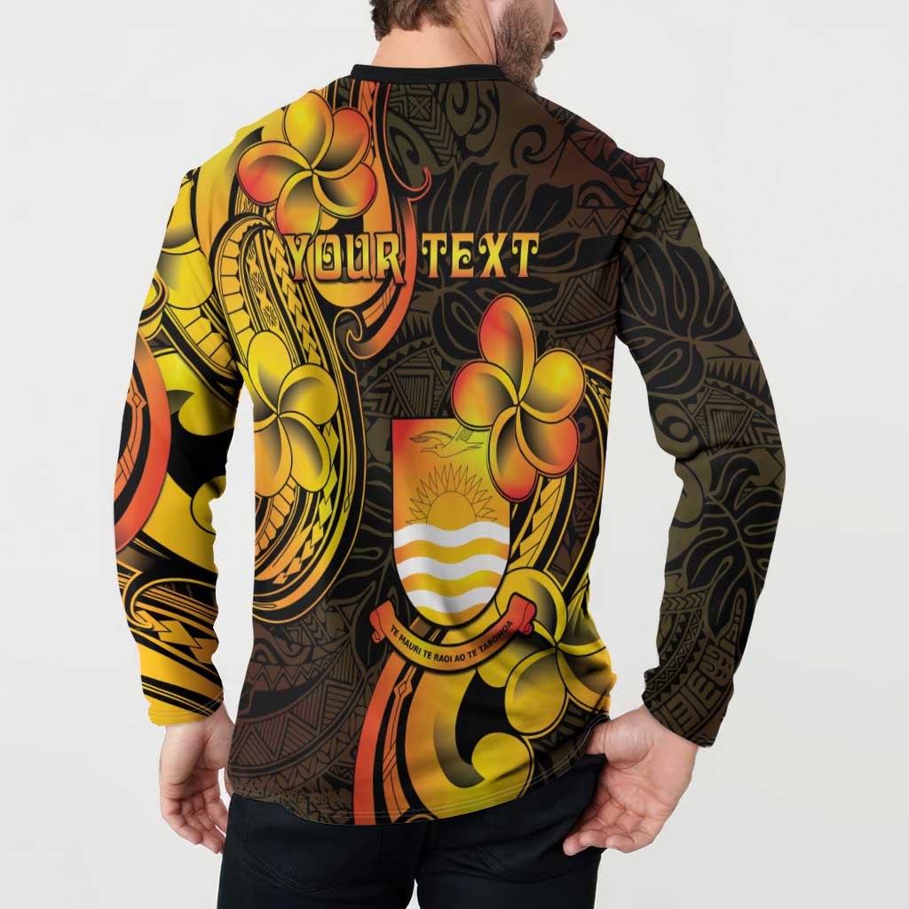 Personalised Kiribati Independence Day Button Sweatshirt 46th Anniversary LT05 - Polynesian Pride