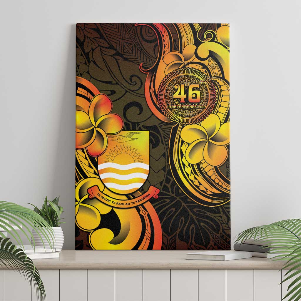 Personalised Kiribati Independence Day Canvas Wall Art 46th Anniversary LT05 - Polynesian Pride