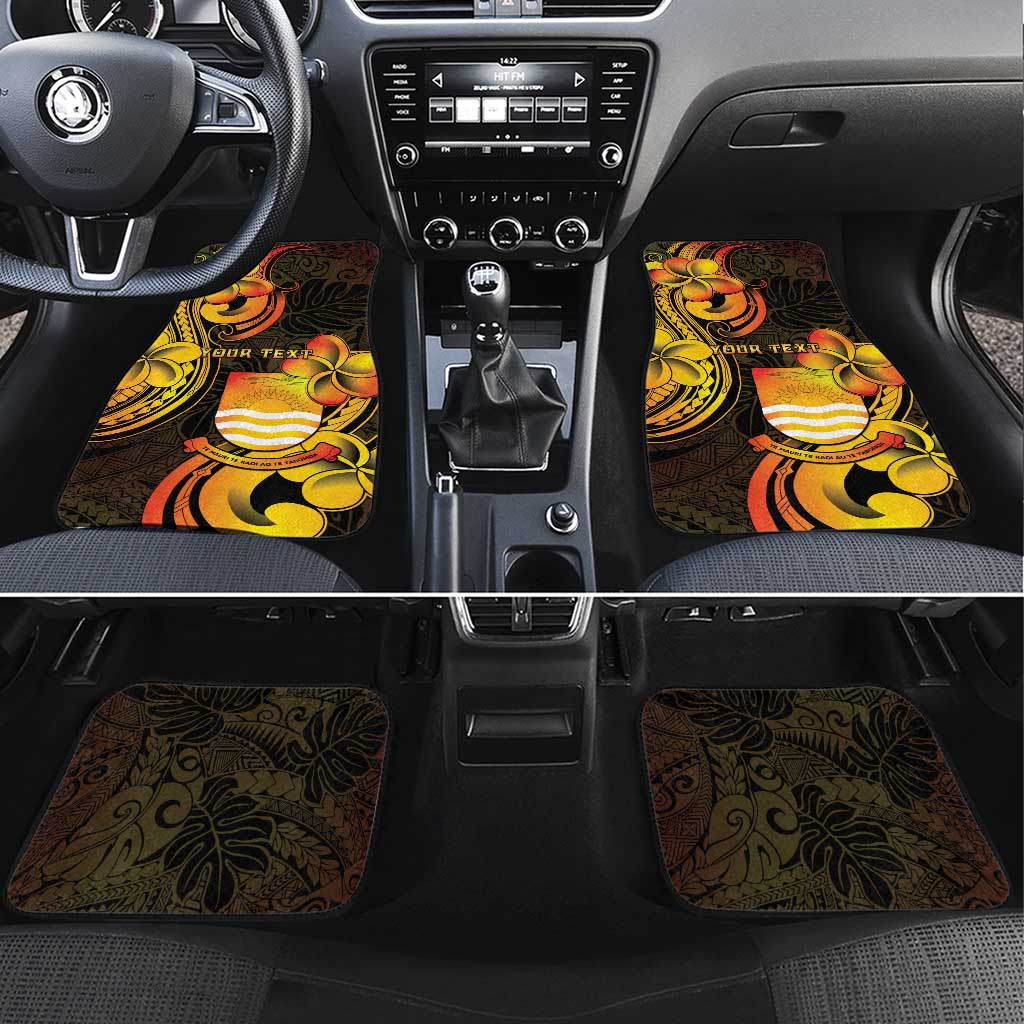 Personalised Kiribati Independence Day Car Mats 46th Anniversary LT05 Set 4pcs Yellow - Polynesian Pride