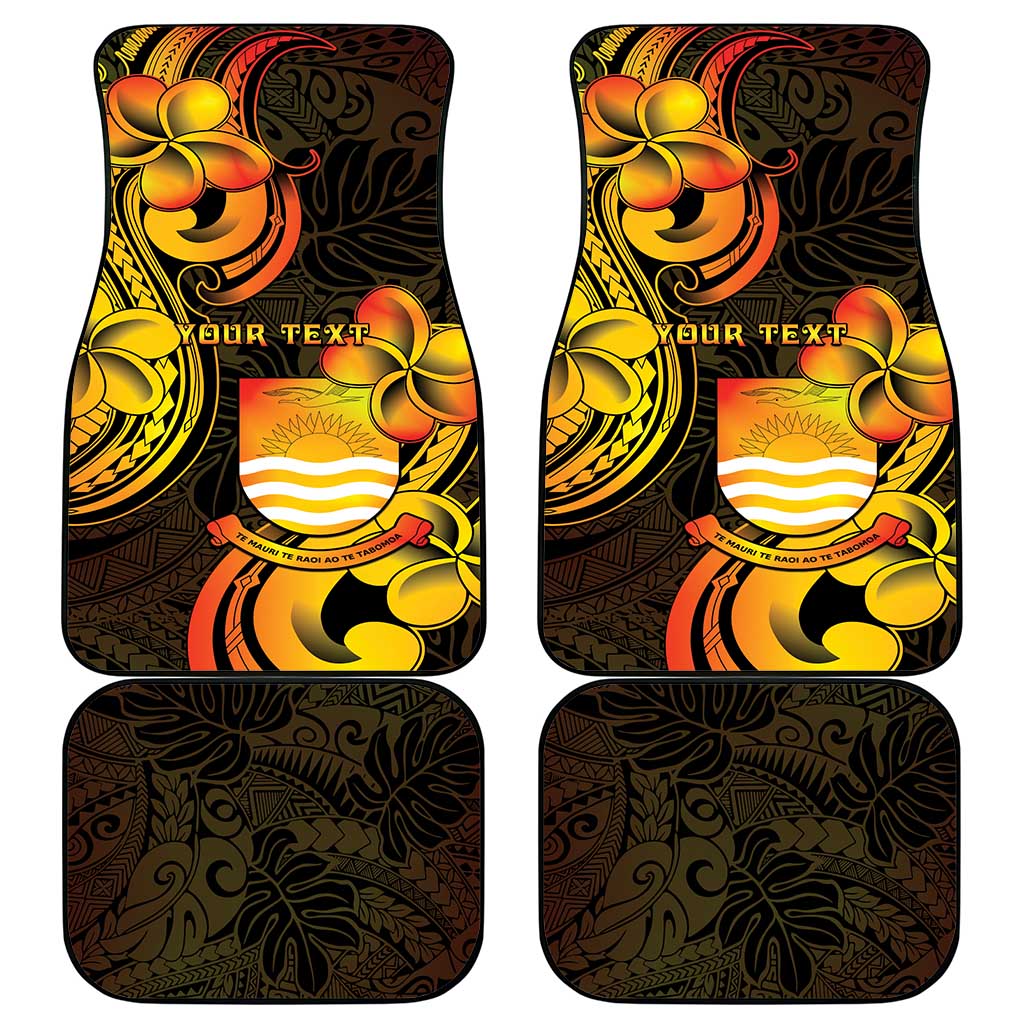 Personalised Kiribati Independence Day Car Mats 46th Anniversary LT05 - Polynesian Pride