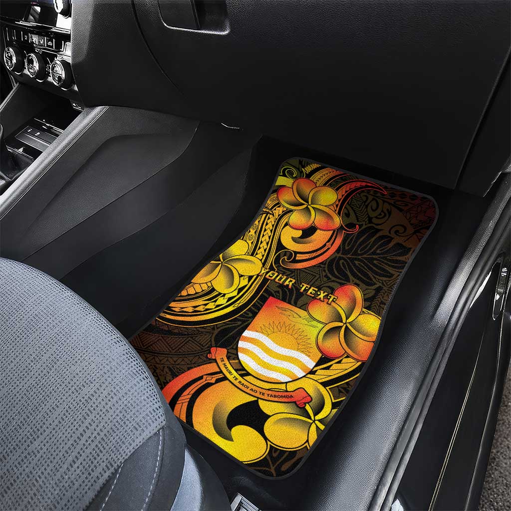 Personalised Kiribati Independence Day Car Mats 46th Anniversary LT05 - Polynesian Pride