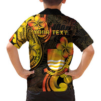 Personalised Kiribati Independence Day Family Matching Summer Maxi Dress and Hawaiian Shirt 46th Anniversary LT05 - Polynesian Pride