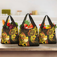 Personalised Kiribati Independence Day Grocery Bag 46th Anniversary LT05 3-pack One Size Yellow - Polynesian Pride